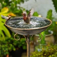 Iron Bird Bath